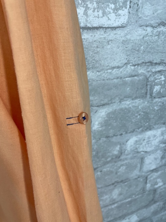 Linea Rossa Men's Long Sleeve Button-Up Shirt - Peach Orange - Picture 4 of 6